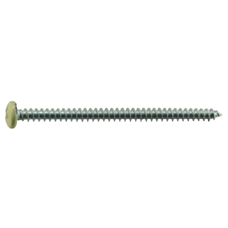 Midwest Fastener Sheet Metal Screw, #8 x 2-1/2 in, Painted Steel Pan Head Phillips Drive, 15 PK 37926